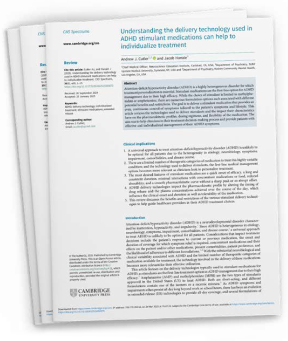 Understanding the delivery technology used in ADHD stimulant medications can help to individualize treatment